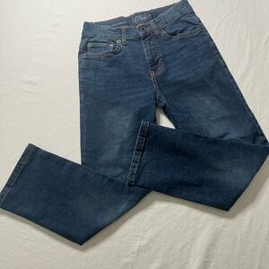 Lucky‎ Brand Dark Blue Straight Jeans Adjustable Waist Youth Size 8